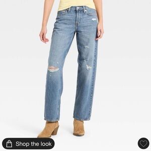 Women's Western Low-Rise Baggy Jeans -
Universal Thread™ Medium Wash 6 NEW